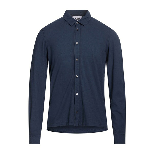 【送料無料】 アルファス テューディオ メンズ シャツ トップス Shirts Blue|asty