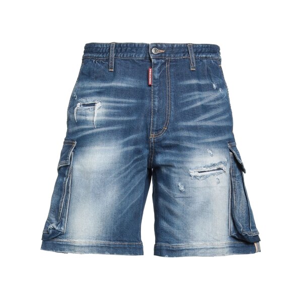 【送料無料】 ディースクエアード メンズ デニムパンツ ボトムス Denim shorts Blue｜asty