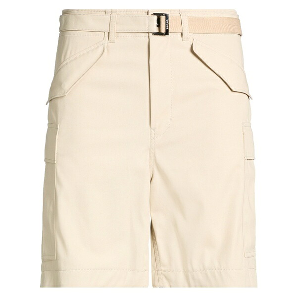 【送料無料】 サカイ メンズ カジュアルパンツ ボトムス Shorts & Bermuda Shorts Beige｜asty