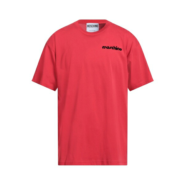 【送料無料】 モスキーノ メンズ Tシャツ トップス T-shirts Red｜asty