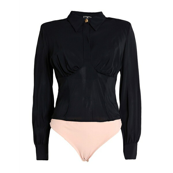 【送料無料】 エリザベスフランキ レディース Tシャツ トップス Bodysuits Black｜asty 55,680円