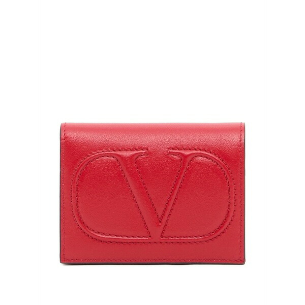 ヴァレンティノ ガラヴァーニ レディース 金入れ 付属物 Small vlogo wallet インチ calfskin Red