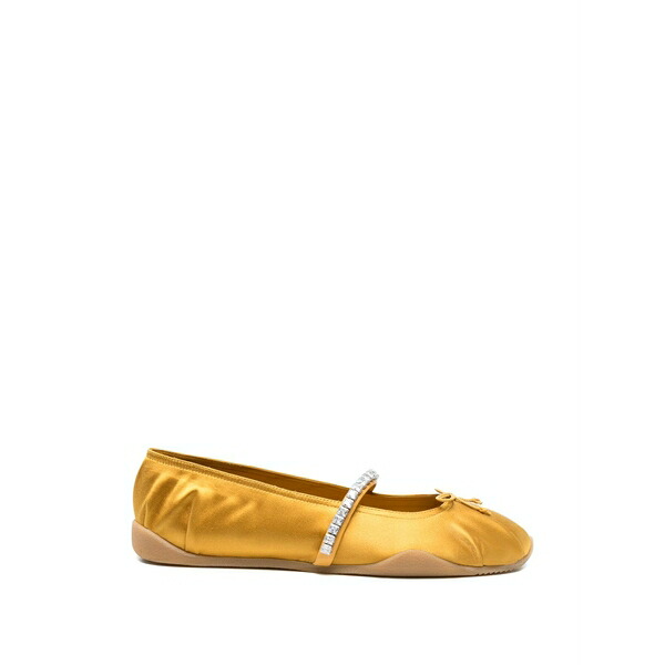 ジュゼッペザノッティ レディース サンダル シューズ Crystal-embellished ballet flats Yellow