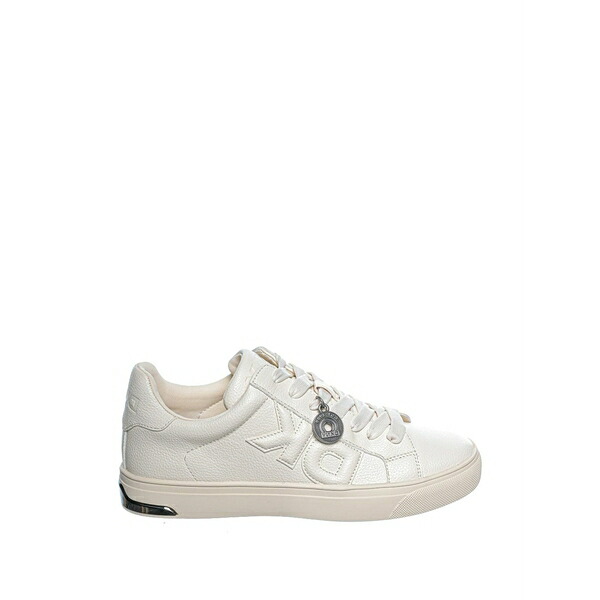 ダナ キャラン ニューヨーク州 レディース スニーカー シューズ Aisling logo-embossed sneakers White