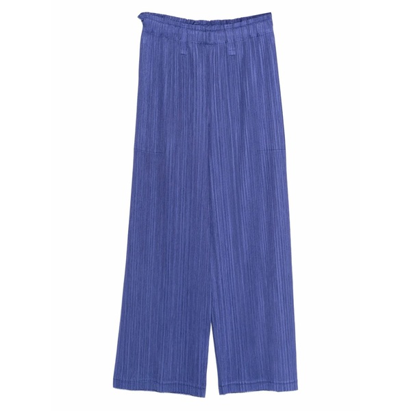 イッセイミヤケ レディース 心地好いズボン下 ボトムス Belt-loops trousers Blue