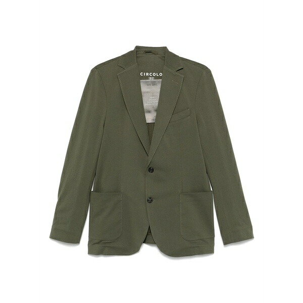 チルコロ1901 メンズ ジャケット&ブルゾン アウター Piqu£-weave blazer Green|asty