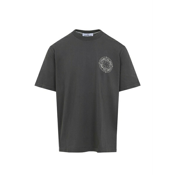 ストーンアイランド メンズ プルオーバー トップス Logo t-shirt Grey