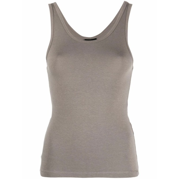 トム・Cr レディース カットソー トップス Contrast-stitching top  Grey