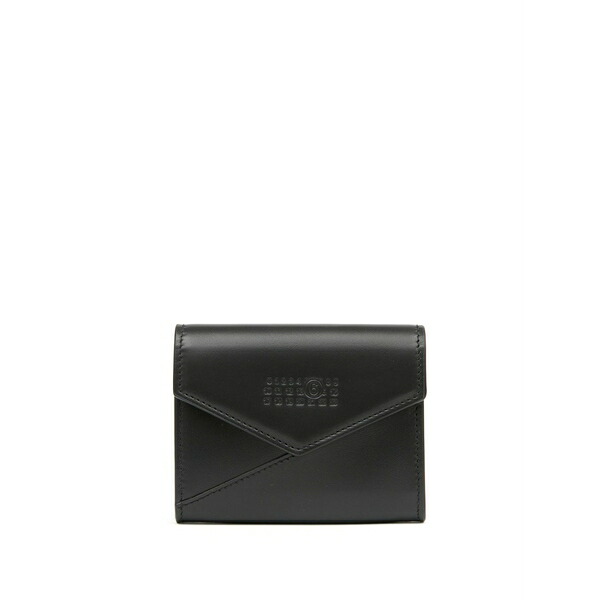 マルタンマルジェラ レディース 金入れ 付属物 Japanese 6 leather wallet Black