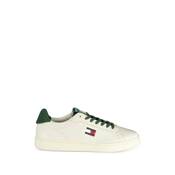 トミー ヒルフィガー メンズ スニーカー シューズ Logo-patch sneakers White