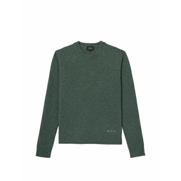 アーペーセー メンズ 編み物\u0026ティーシャツ アウター Crew-neck sweater Green