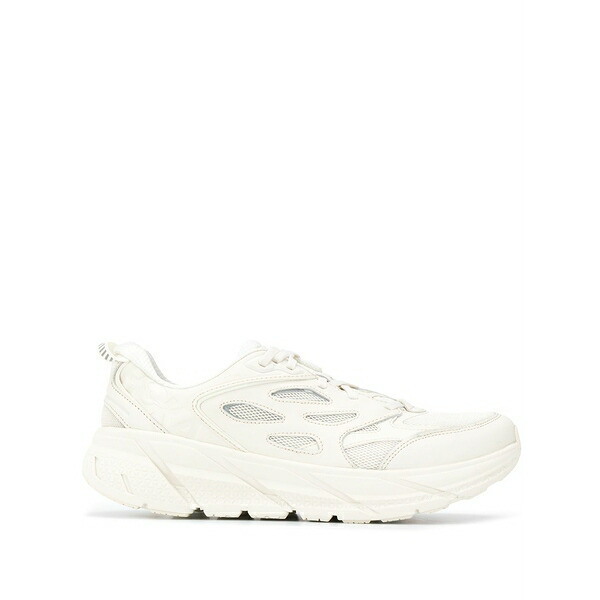 ホカオネオネ メンズ スニーカー シューズ Mesh panel sneakers White