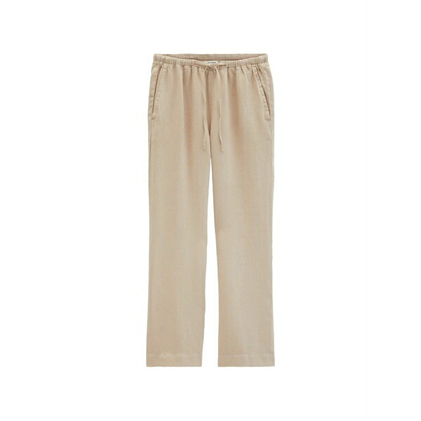 マルコポーロ レディース 心地好いズボン下 ボトムス Drawstring-waist straight trousers Neutrals