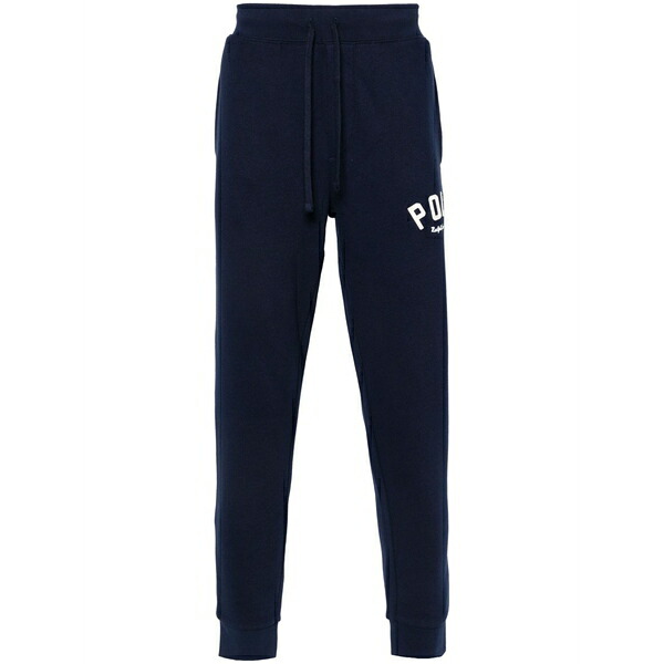 ラルフローレン メンズ 心地よいズボン下 ボトムス Logo-patch track pants Blue
