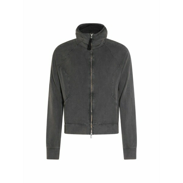 トム・Cr メンズ パーカー・スウェットシャツ アウター Zip-up hoodie Grey