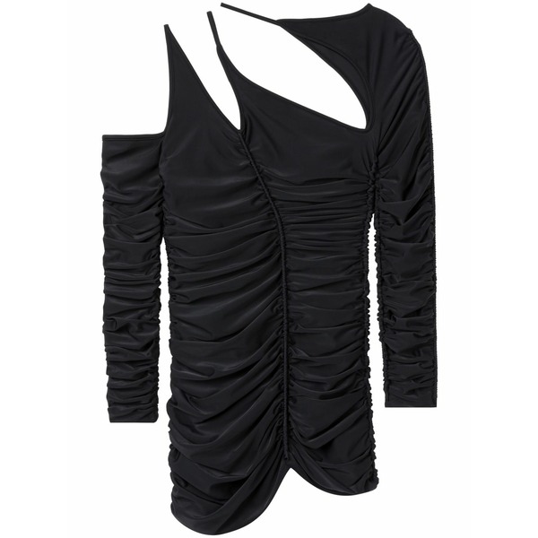 エーゼット 製作所 レディース ティーシャツ トップス X ester manas asymmetric cut-out top Black