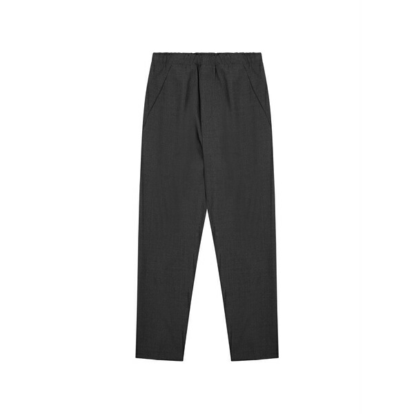 野球クラブ はたご屋 ザ 昼まえ メンズ 心地好いズボン下 ボトムス Mirco elasticated-waistband trousers Grey