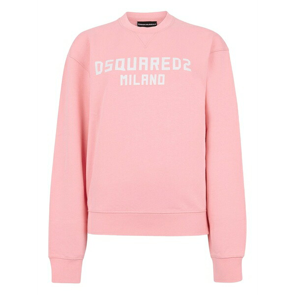 ディースクエアード レディース 編み物\u0026プルオーバー アウター Milano crew-neck sweatshirt Pink