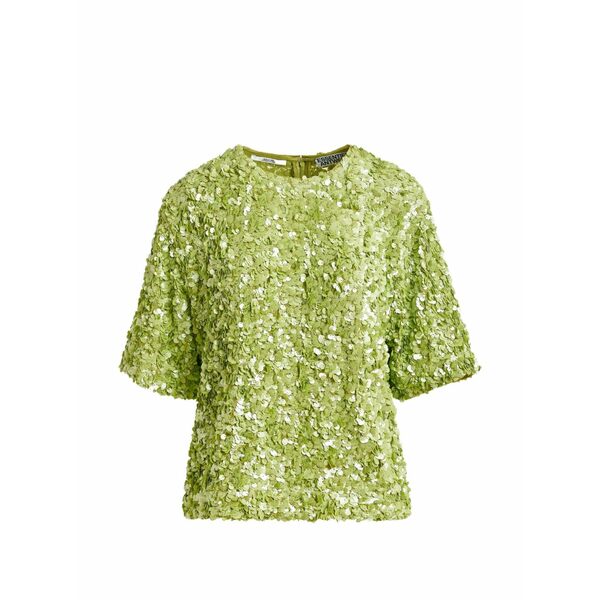 エッセンシャルアントワープ レディース プルオーバー トップス Sequin blouse Green