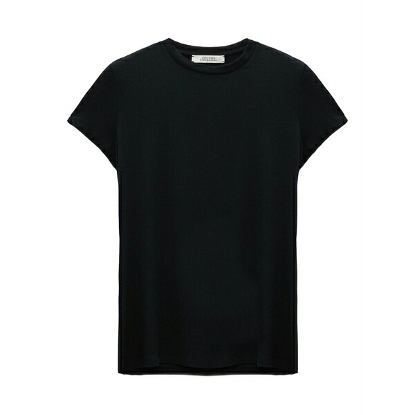 ドロシーシューマッハ レディース プルオーバー トップス Round neck short sleeve t-shirt Black