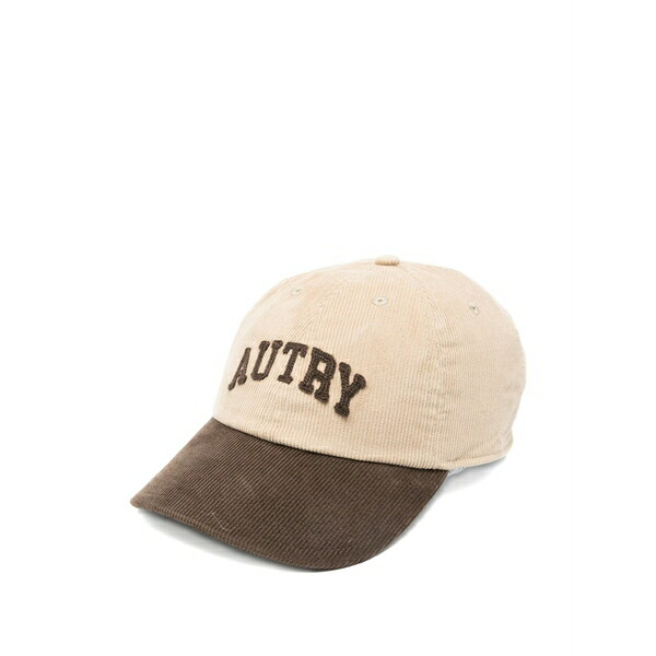 オートリー メンズ 鳥打ち帽 付属物 Corduroy baseball cap Neutrals
