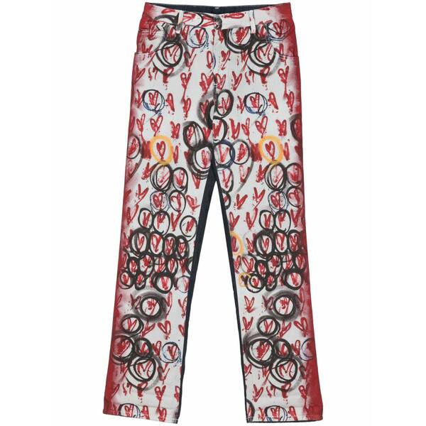 プリンスチャールズ島・ジェフリー メンズ ジーンズズボン下 ボトムス Exclusive painted art jeans Grey