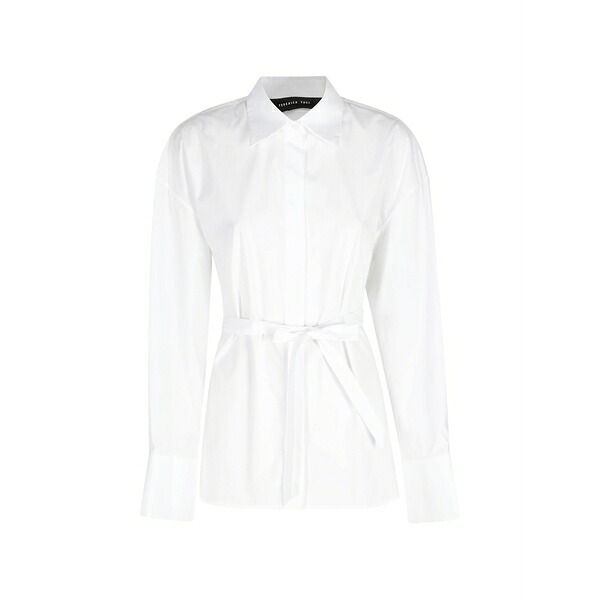 フェデリカ・トシ レディース プルオーバー トップス Belted open-back shirt White