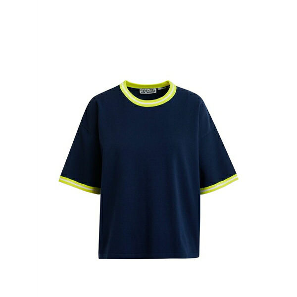 エッセンシャルアントワープ レディース ティーシャツ トップス Contrast-trim t-shirt Blue