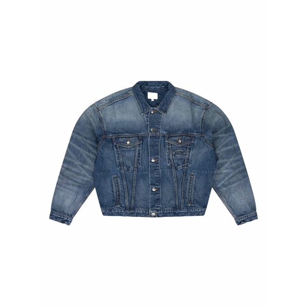 ルード メンズ 上衣＆上衣 アウター Button-fastening denim jacket Blue