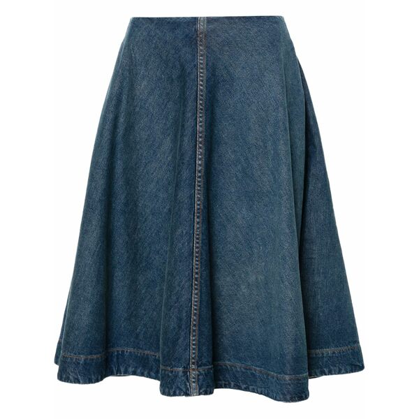 紙凧 レディース スコート ボトムス Renta denim skirt Blue