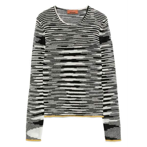 ミッソーニ レディース プルオーバー トップス Striped t-shirt Black