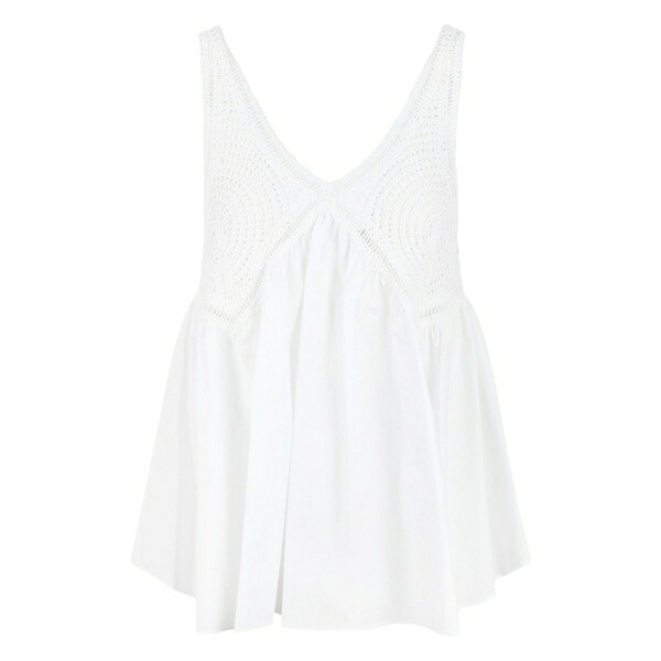 パロッシュ レディース カットソー トップス Cotton tank top White｜asty 58,190円