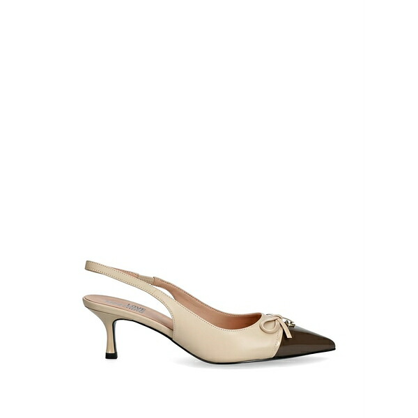 優しいこと モスキーノ レディース パンプス シューズ Bow-detail slingback pumps Neutrals
