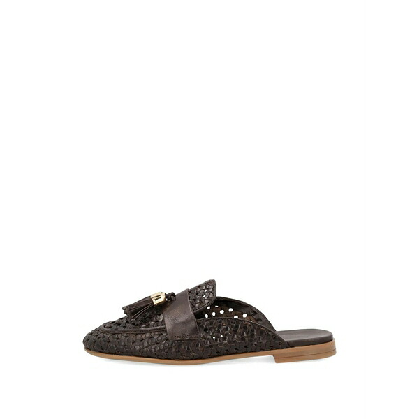 フラウ レディース サンダル シューズ Woven tassel-detail mules Brown｜asty 52,080円
