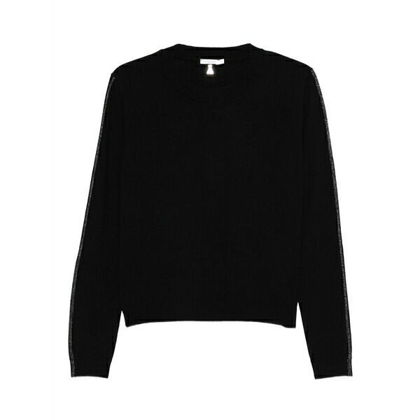 パトリツィア ペペ レディース 編み物\u0026プルオーバー アウター Wool sweater Black