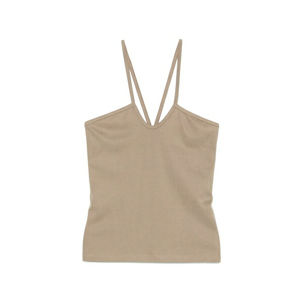 インペリアル レディース カットソー トップス Halterneck ribbed top Neutrals