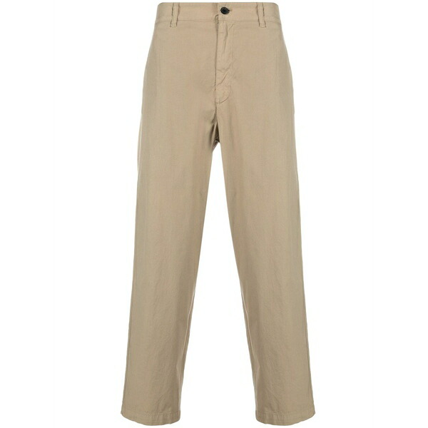 デパートメントファイブ メンズ 心地よいズボン下 ボトムス Mid-rise stretch-cotton chinos Neutrals