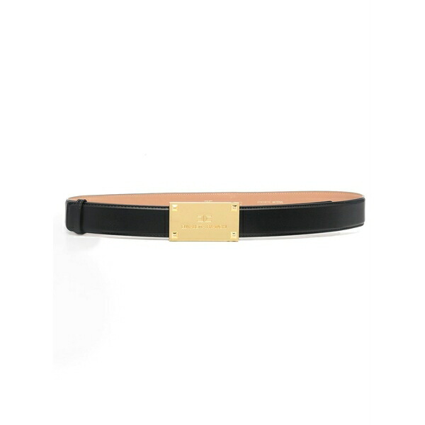 エリザベスフランキ レディース 三尺帯 付属物 Logo-buckle fastening belt Black