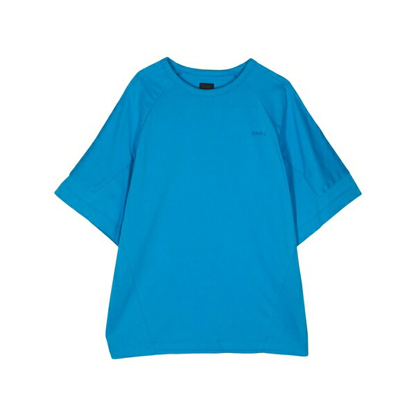 ジュン・ジー メンズ プルオーバー トップス Embroidered-logo cotton t-shirt Blue