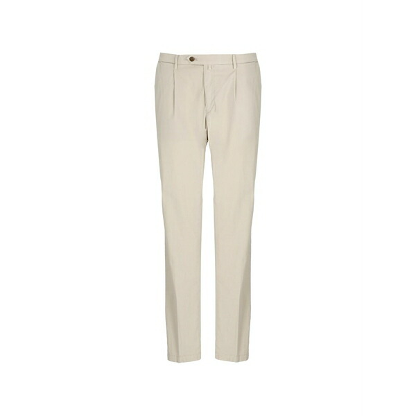 ブリ後押し 1949 メンズ 心地好いズボン下 ボトムス Pleated-detail trousers Neutrals