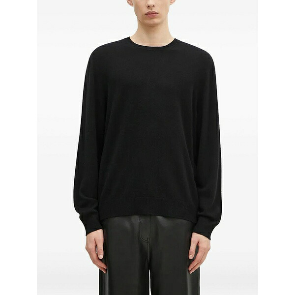 ゼロスリーツーシー メンズ 編み物\u0026スウェーター アウター Embroidered cashmere sweater Black