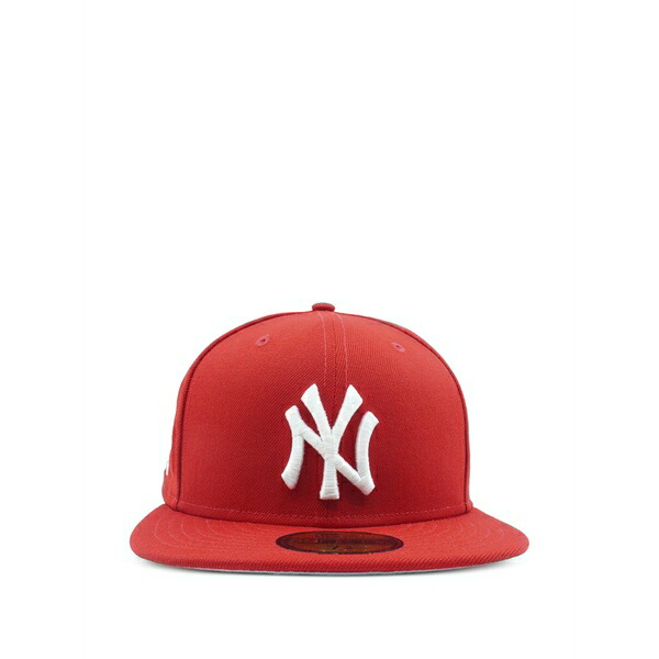 ニュー内鰓 メンズ 鳥打ち帽 付属物 59fifty new york yankees cap Red