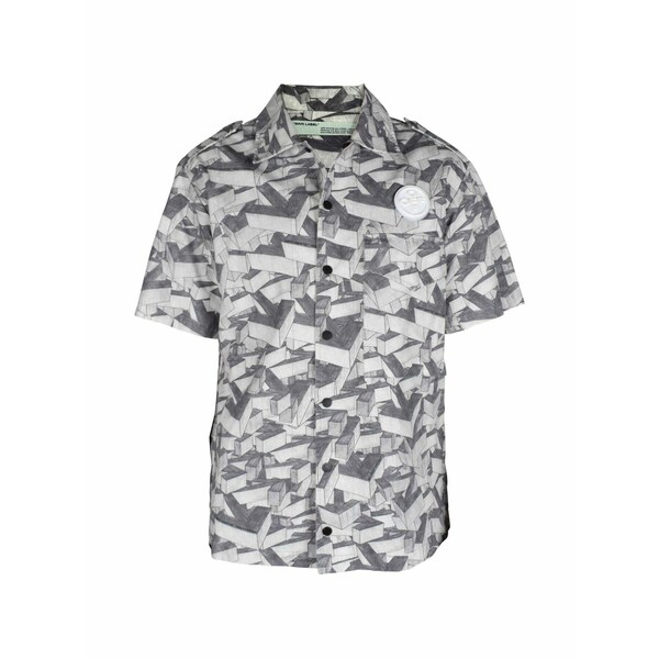 象牙色 メンズ プルオーバー トップス 3d arrows short-sleeved shirt White
