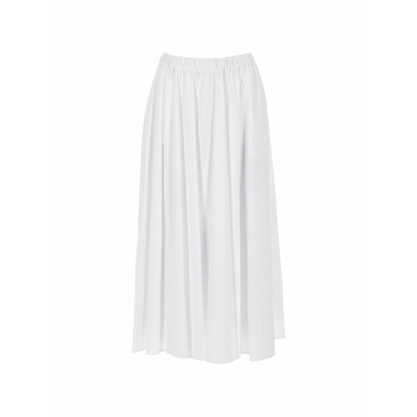 アスペジ レディース スコート ボトムス Elasticated-waistband pleated skirt White
