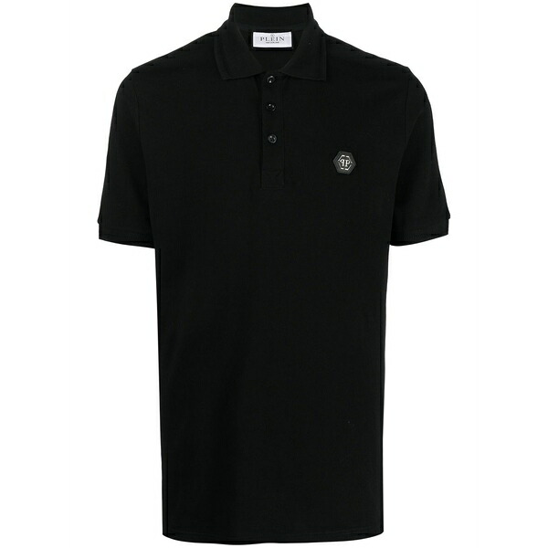 フィリップ飾り気の無い メンズ スポーツシャツ トップス Stars print polo shirt Black