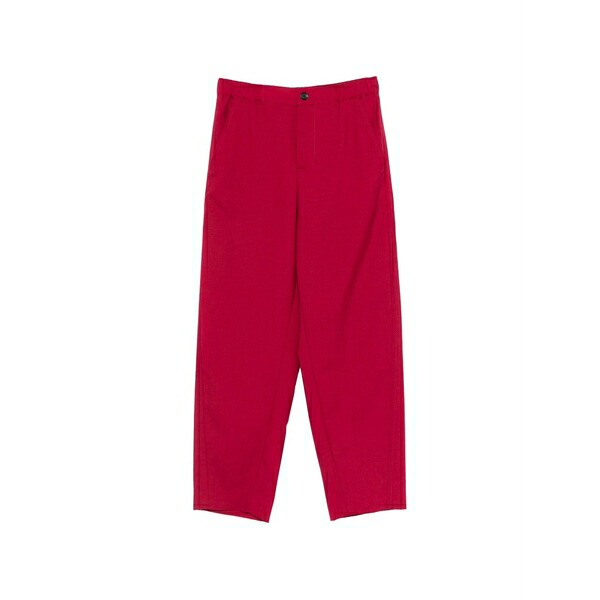 マルニ レディース カジュアルパンツ ボトムス Button trousers Red|asty