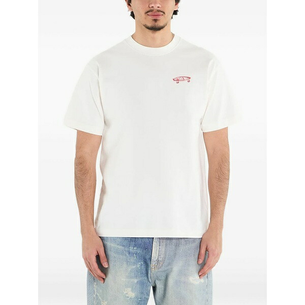 バンズ メンズ ティーシャツ トップス Logo-detail t-shirt Neutrals