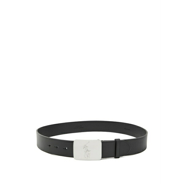 ラルフローレン メンズ 三尺帯 添え物 Logo-buckle belt Black