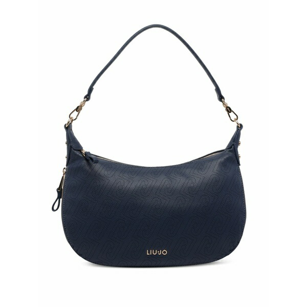 リュージョー レディース ショルダーバッグ 御徒面子 Logo-detail shoulder bag Blue