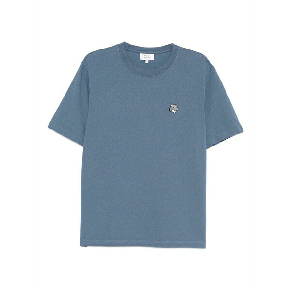 棲み家 狐狸 メンズ プルオーバー トップス Fox head t-shirt Neutrals